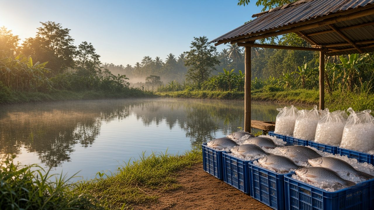 Harvest gently, then ice without delay