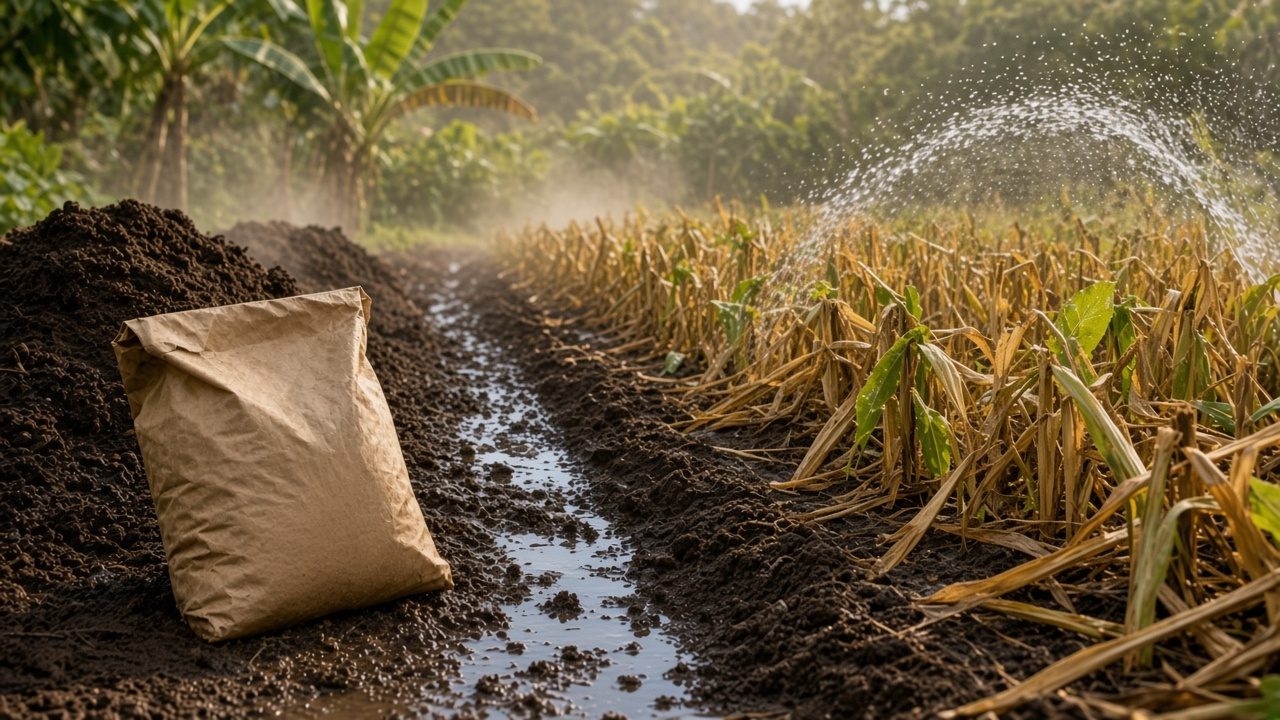 Devolva o que colhe para que a fertilidade não saia do campo