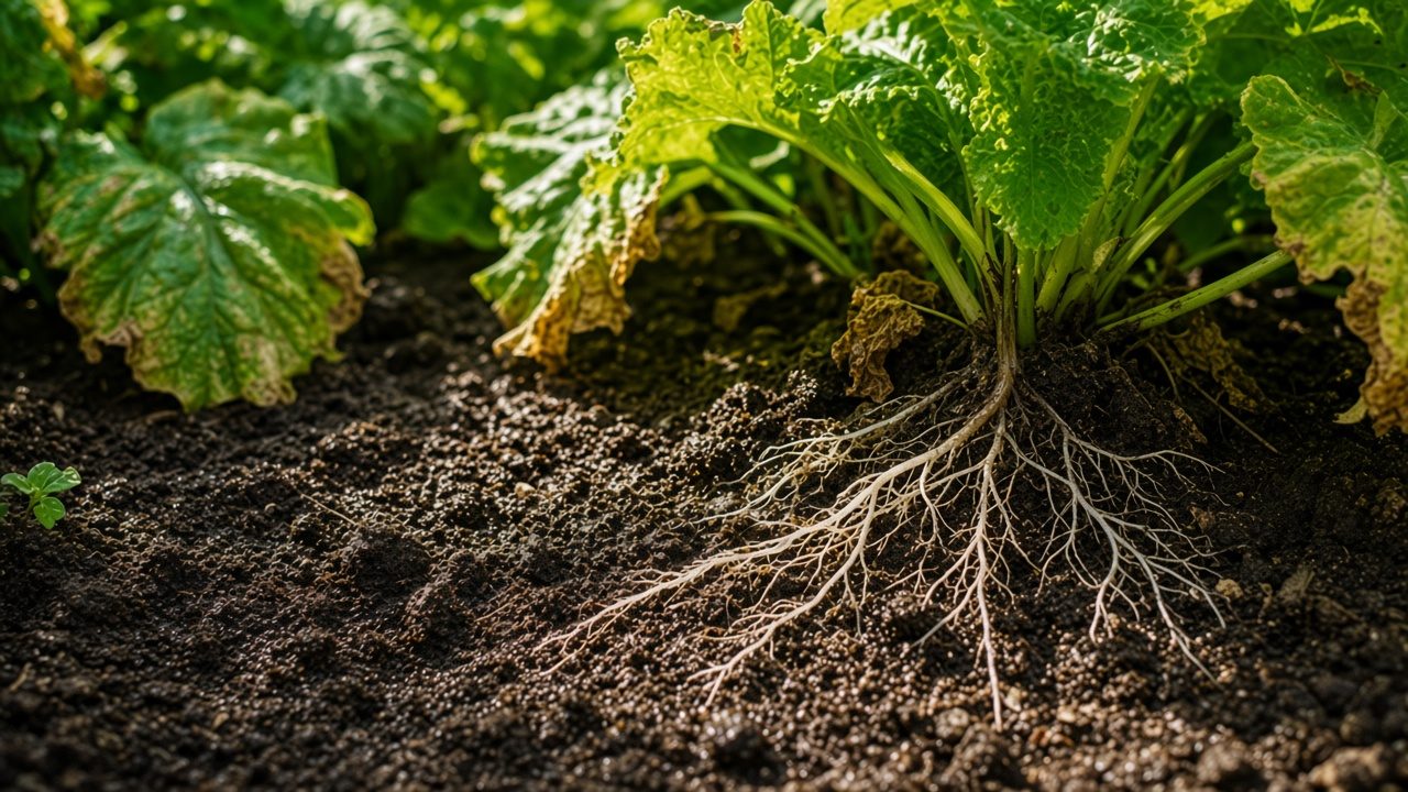 Do not wreck young feeder roots at transplant