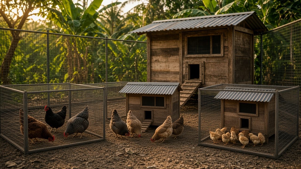 Chicken clocks: pullet grow-out vs broiler harvest