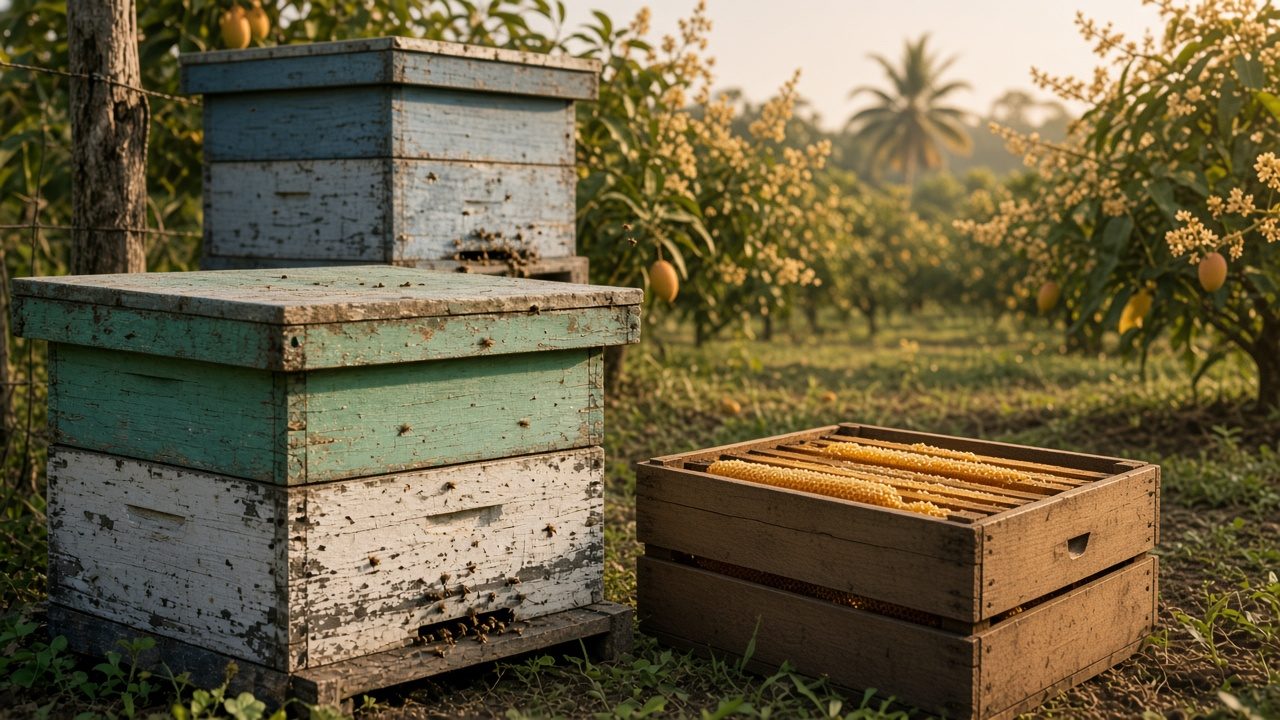 Harvest surplus honey; count pollination as yield too