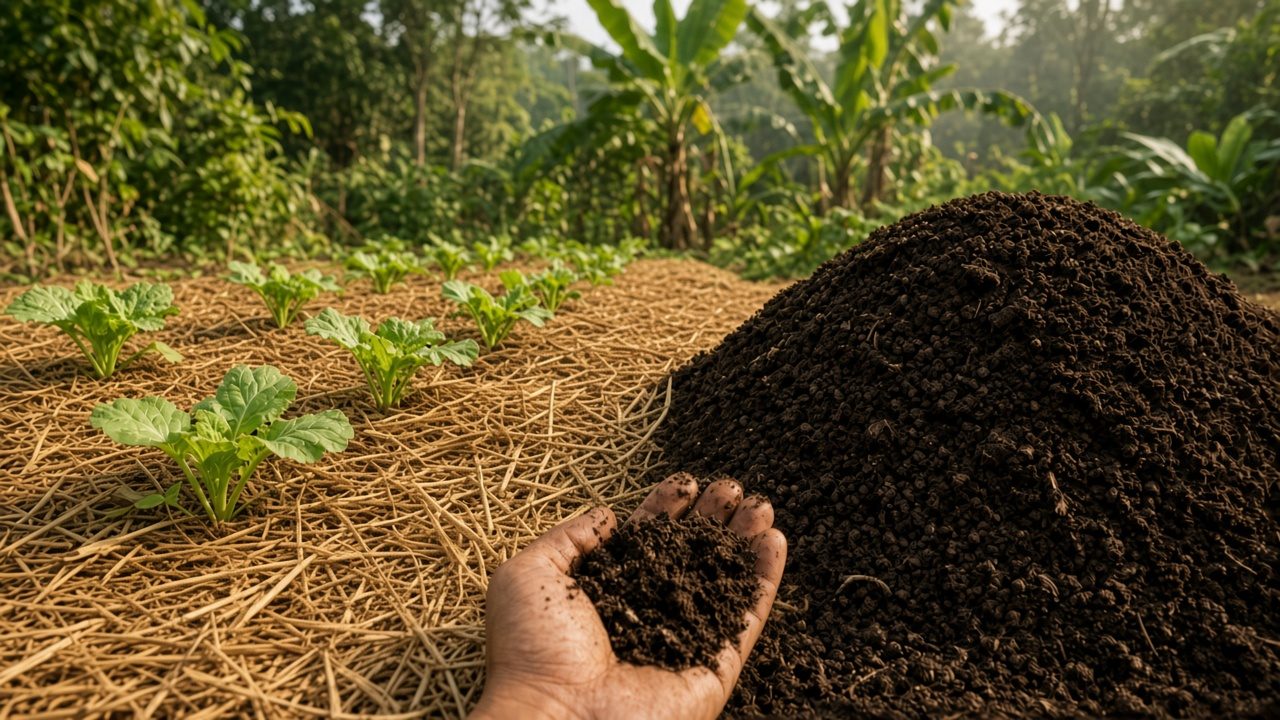 Keep soil covered so organisms can work